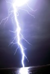 A strike of lightning
